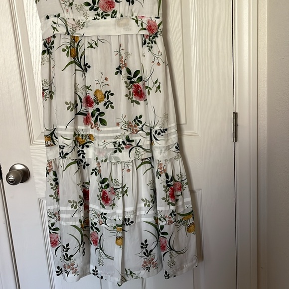 MRPs $598 Kobi Halperin Violet Tiered Floral-Print Midi Dress size S - Picture 14 of 16